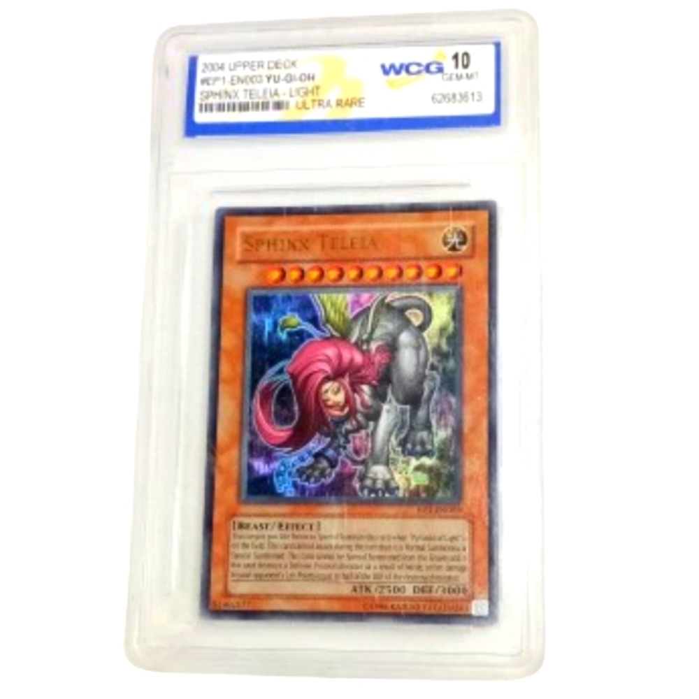 2004 Upper Deck Yu-Gi-Oh SPHINX TELEIA Ultra Rare Graded GEM Mint 10